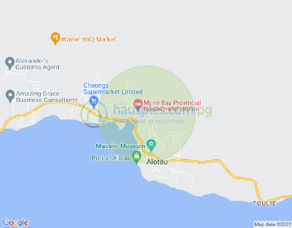 Map of Alotau, Milne Bay
