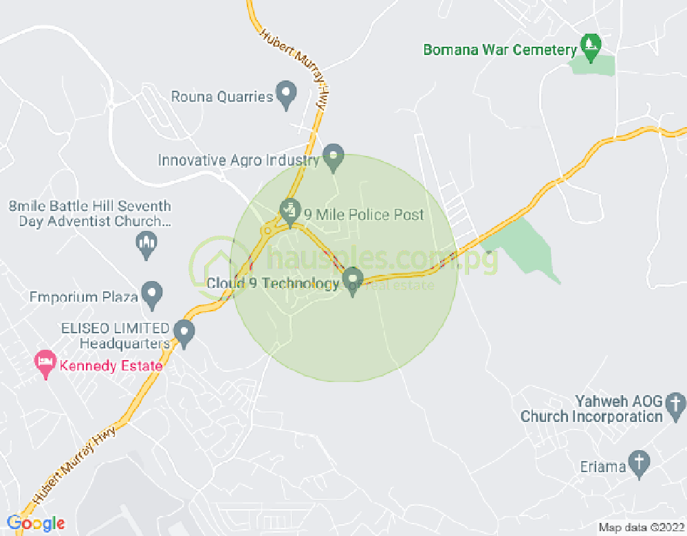 Map of 9 Mile, Port Moresby, NCD