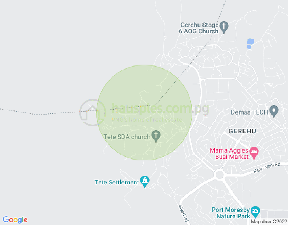 Map of Gerehu, Port Moresby, NCD
