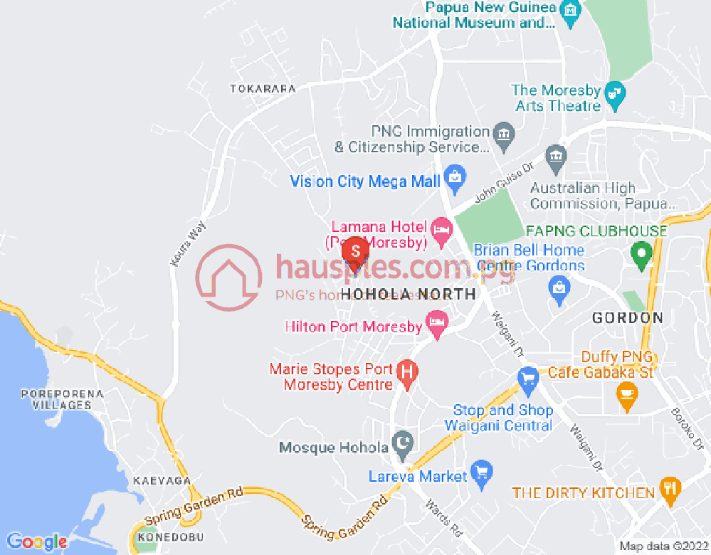 Map of Port Moresby, NCD