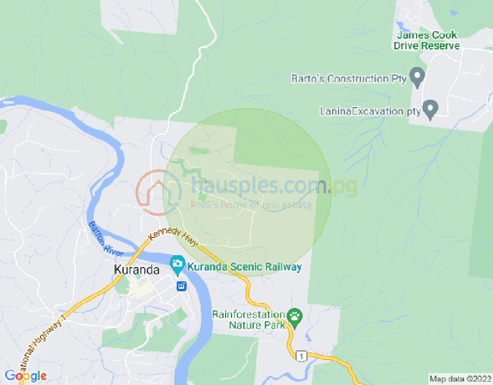 Map of 7 Coconut Grove, KURANDA, Far North Queensland, 4881, QLD
