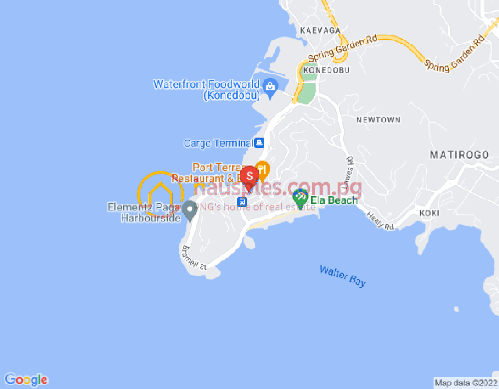 Map of Town, Port Moresby, NCD