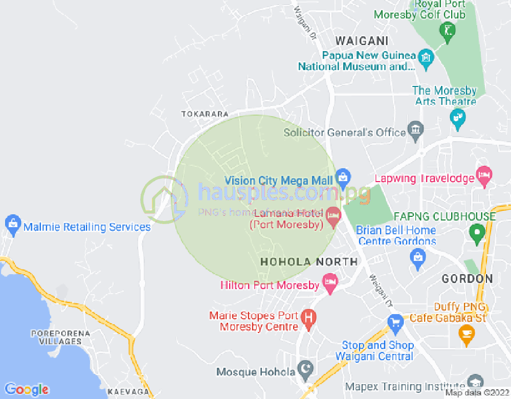 Map of 148 Rakatani, Tokarara, Port Moresby, NCD
