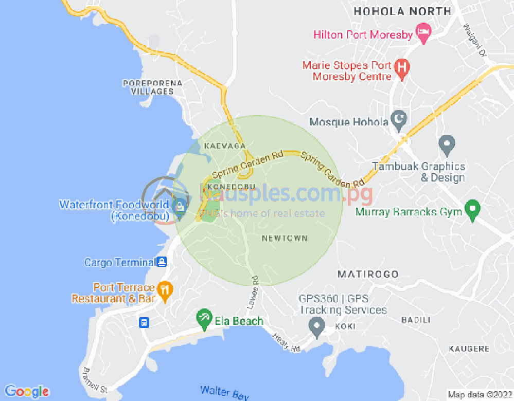 Map of Konedobu, Port Moresby, NCD