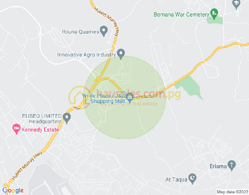 Map of 9 Mile, Port Moresby, NCD