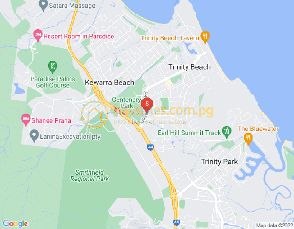 Map of Trinity Beach, Cairns & District, 4879, QLD