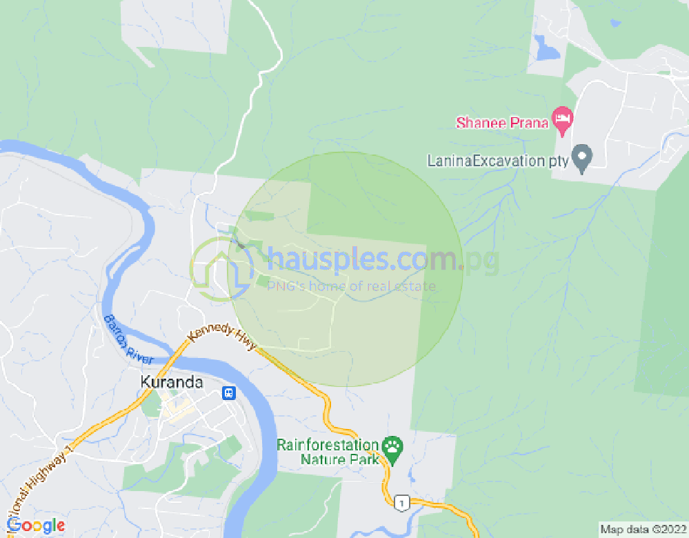 Map of 2 Coconut Grove, KURANDA, Far North Queensland, 4881, QLD
