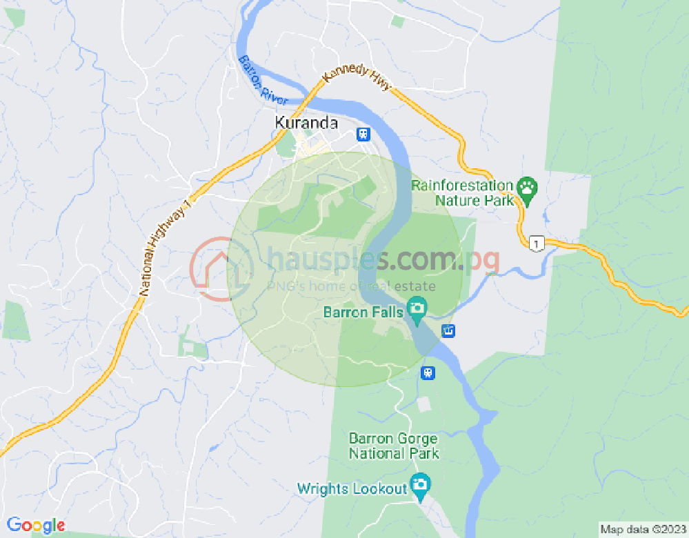 Map of 25 Kuranda Crescent, KURANDA, Far North Queensland, 4881, QLD