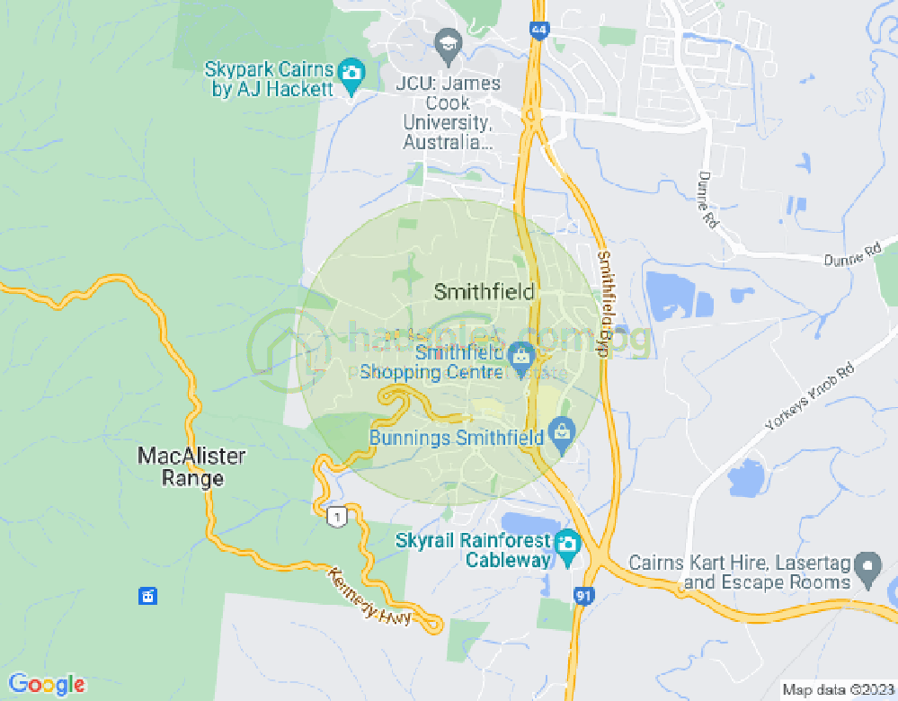 Map of 16 Cameron Close, SMITHFIELD, Cairns & District, 4878, QLD
