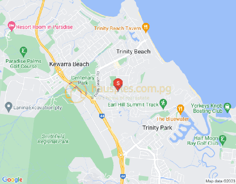Map of Trinity Beach, Cairns & District, 4879, QLD