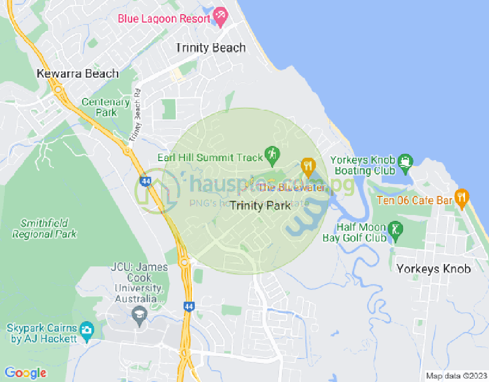 Map of 23 Centaur Street, Trinity Park, Cairns & District, 4879, QLD