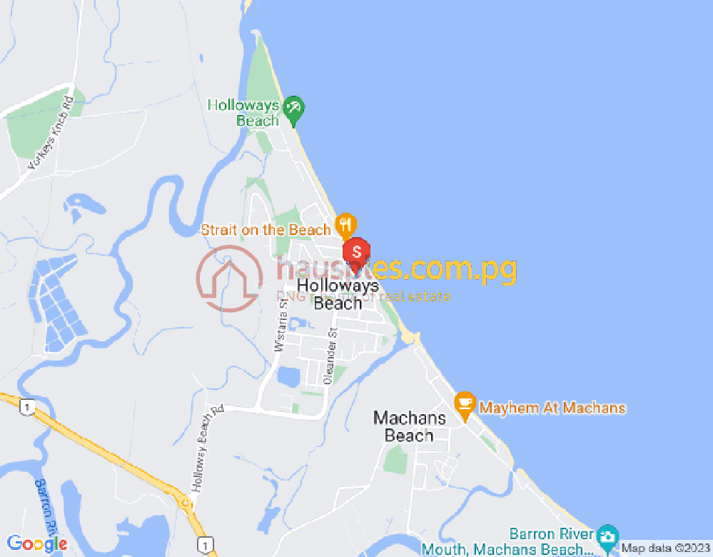 Map of Holloways Beach, Cairns & District, 4878, QLD