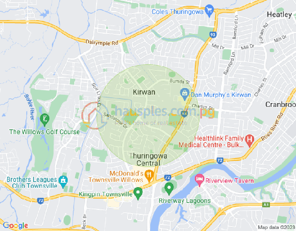 Map of 14 Hawthorn Street, THURINGOWA CENTRAL, Townsville & District, 4817, QLD