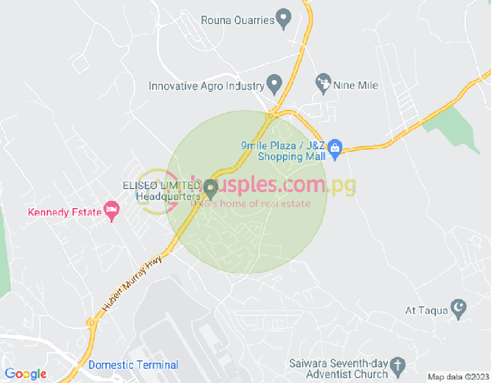 Map of Garden Estate Glory, 8 mile, Port Moresby, NCD