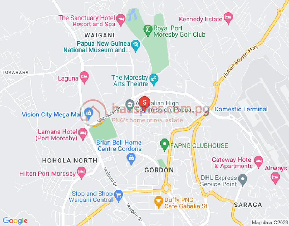 戈登斯 5, 莫尔兹比港, 国家首都区地图