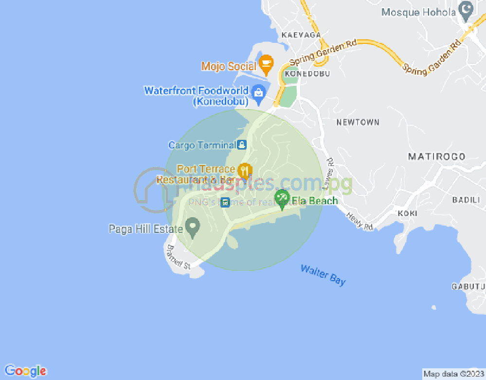 Map of Street McGregor, Town, Port Moresby, NCD