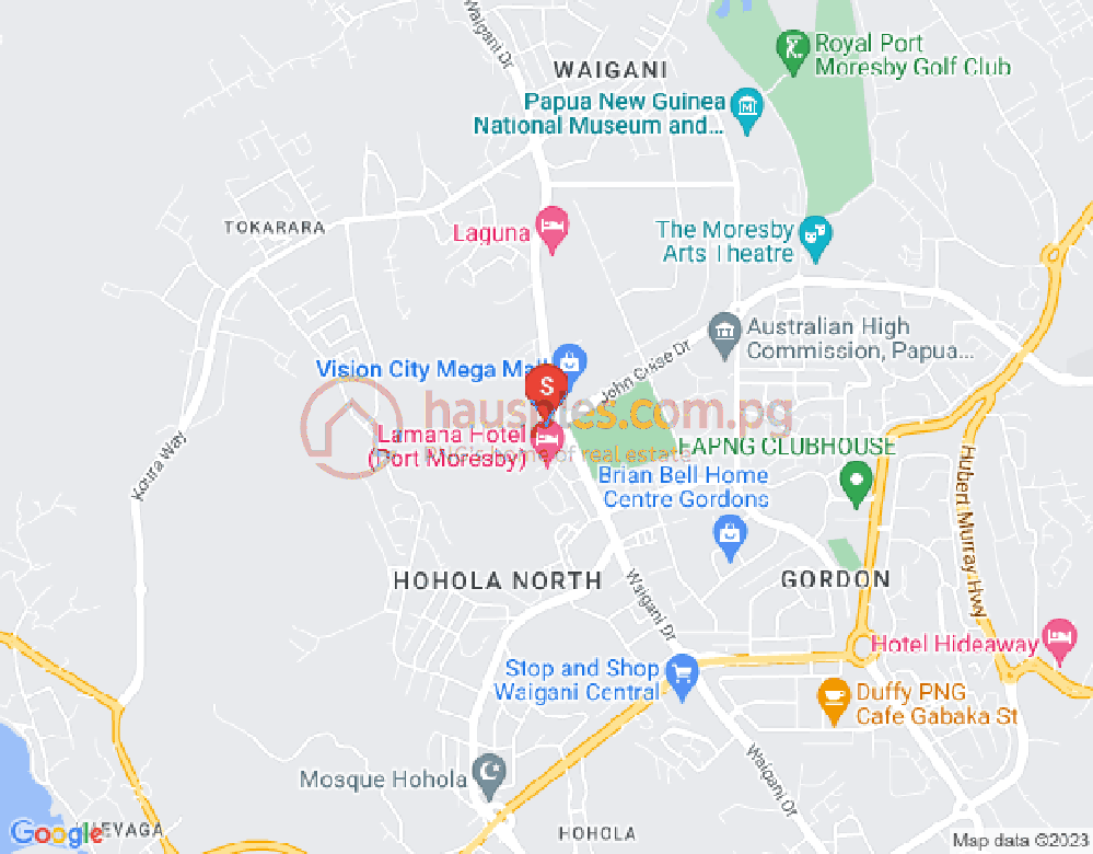Map of Town, Port Moresby, NCD