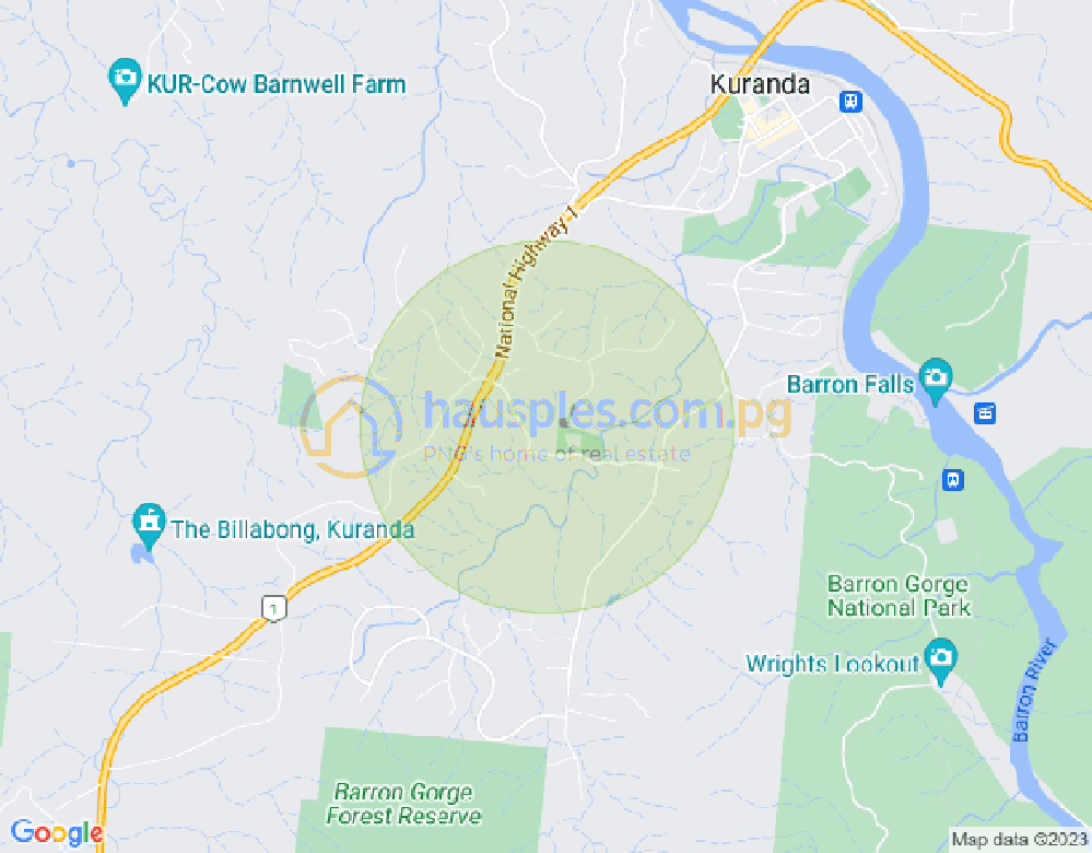 Map of 11 Fallon Road, KURANDA, Far North Queensland, 4881, QLD