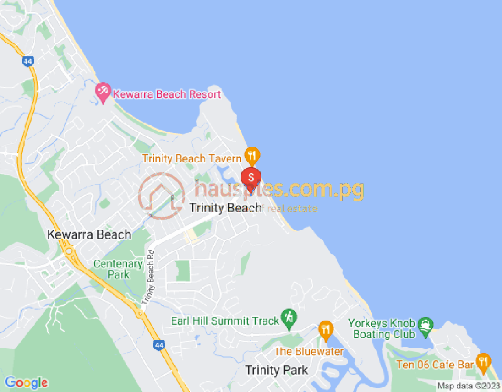 Map of Trinity Beach, Cairns & District, 4879, QLD