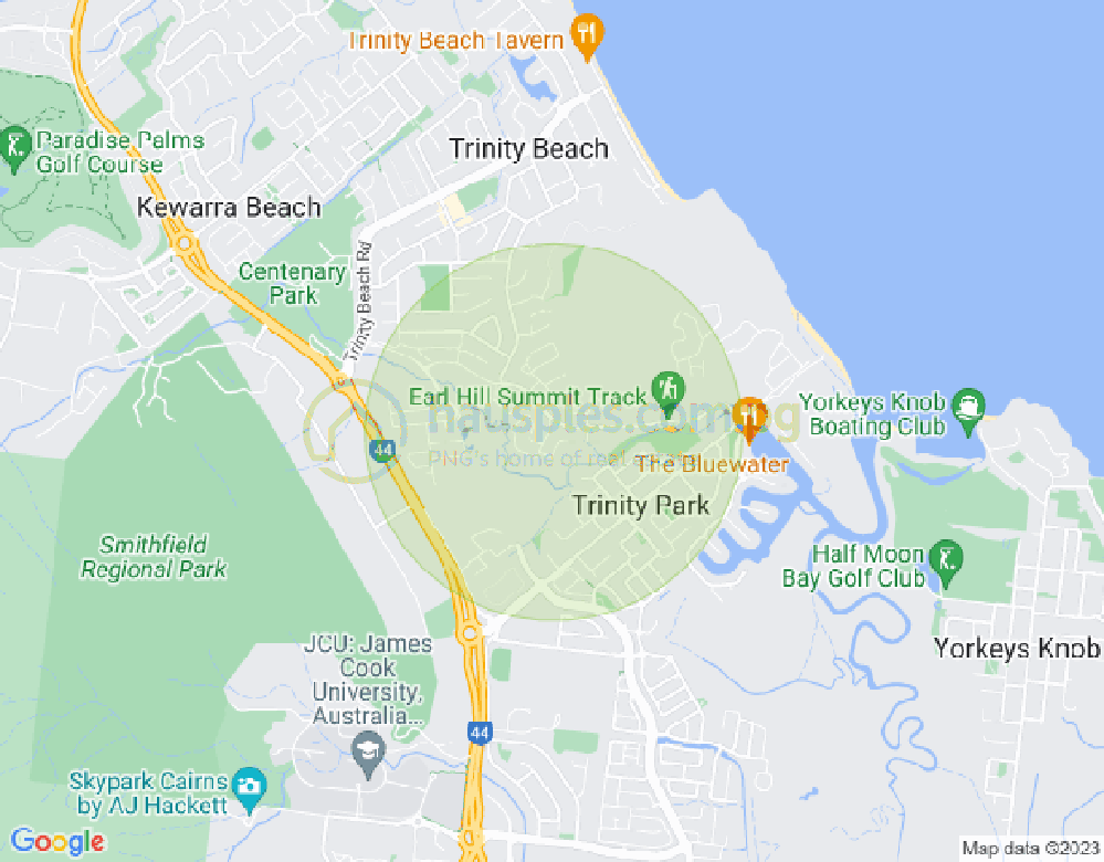 Map of 5 Seaways Street, Trinity Beach, Cairns & District, 4879, QLD