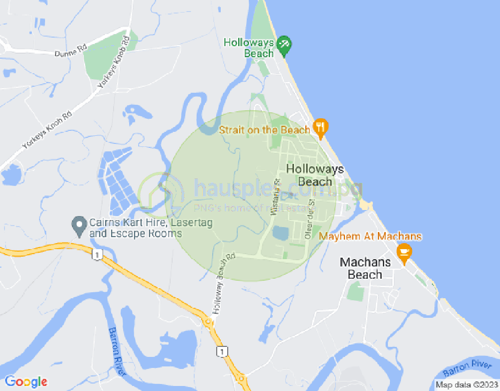 Map of 1 Granadilla, HOLLOWAYS BEACH, Cairns & District, 4878, QLD