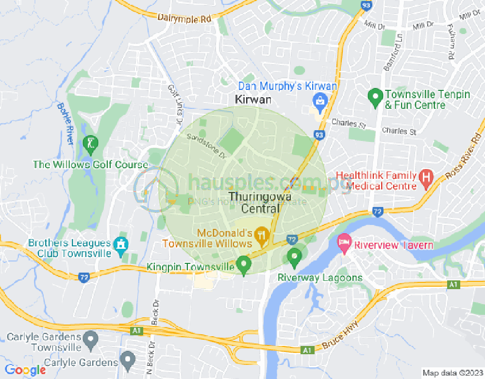 Map of 8 Mornington Court, THURINGOWA CENTRAL, Townsville & District, 4817, QLD