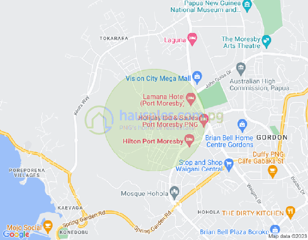 Map of Henao Drive, Gordons, Port Moresby, NCD
