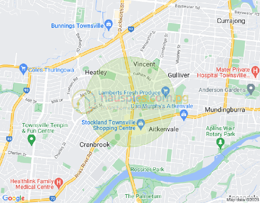 Map of 5  Arunta Street, CRANBROOK, Townsville, 4814, QLD