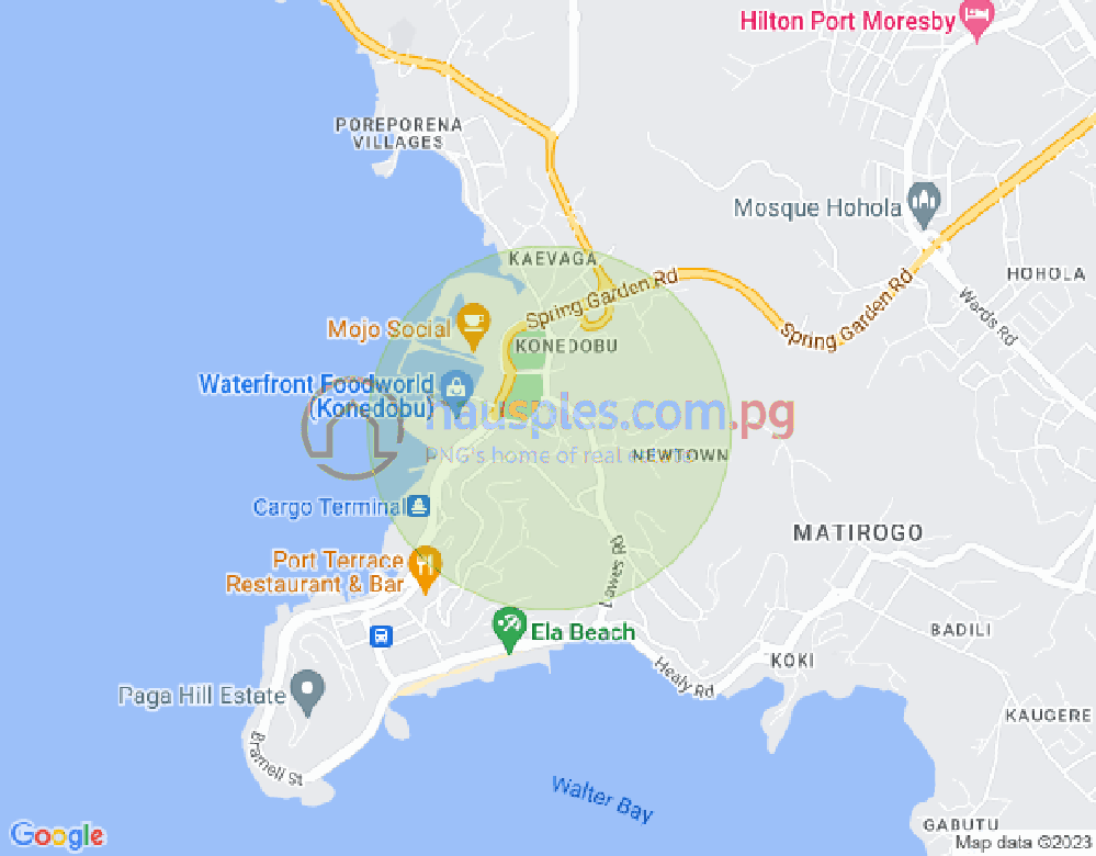 Map of Konedobu, Port Moresby, NCD