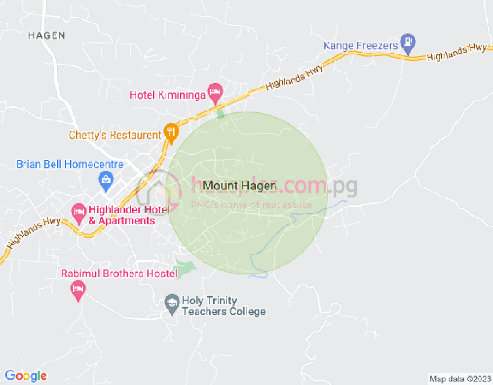 Map of (Between Kum Road & Kupanda Street) Sect. 41, Lot. 04 Y- Waves, Mount Hagen, Western Highlands