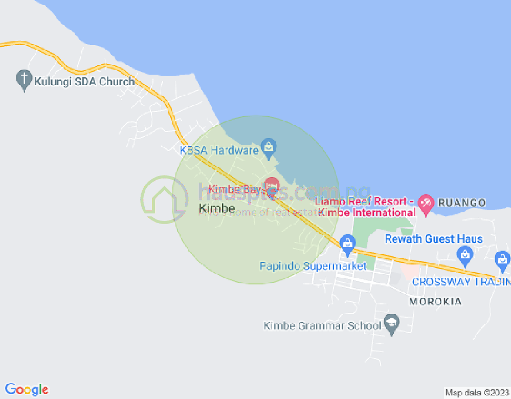 Map of Kimbe, West New Britain