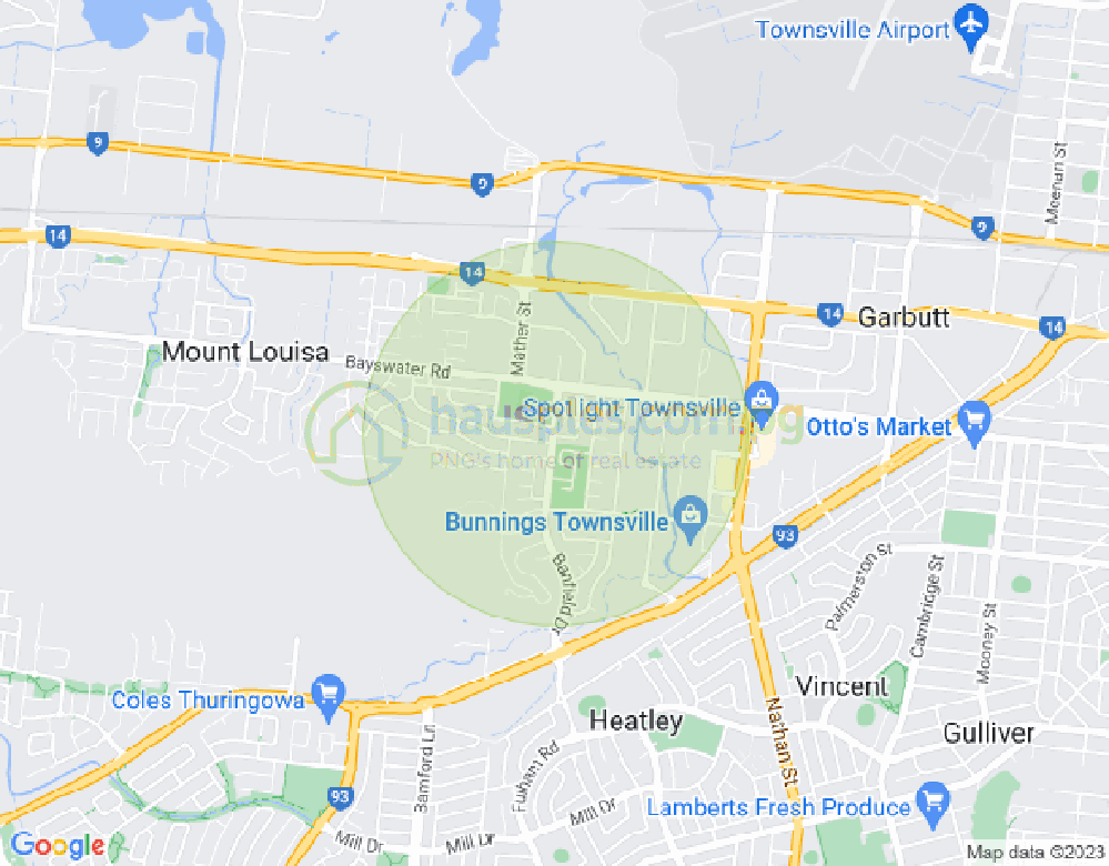 Map of 1 Blaise Court, MOUNT LOUISA, Townsville & District, 4814, QLD