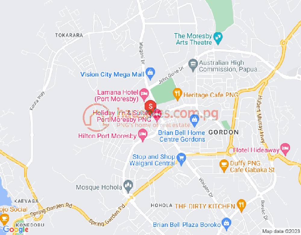 Map of Islander Village, Port Moresby, NCD