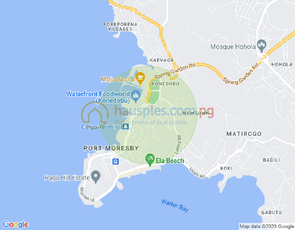 Map of Avenue Airvos, Touaguba Hill, Port Moresby, NCD