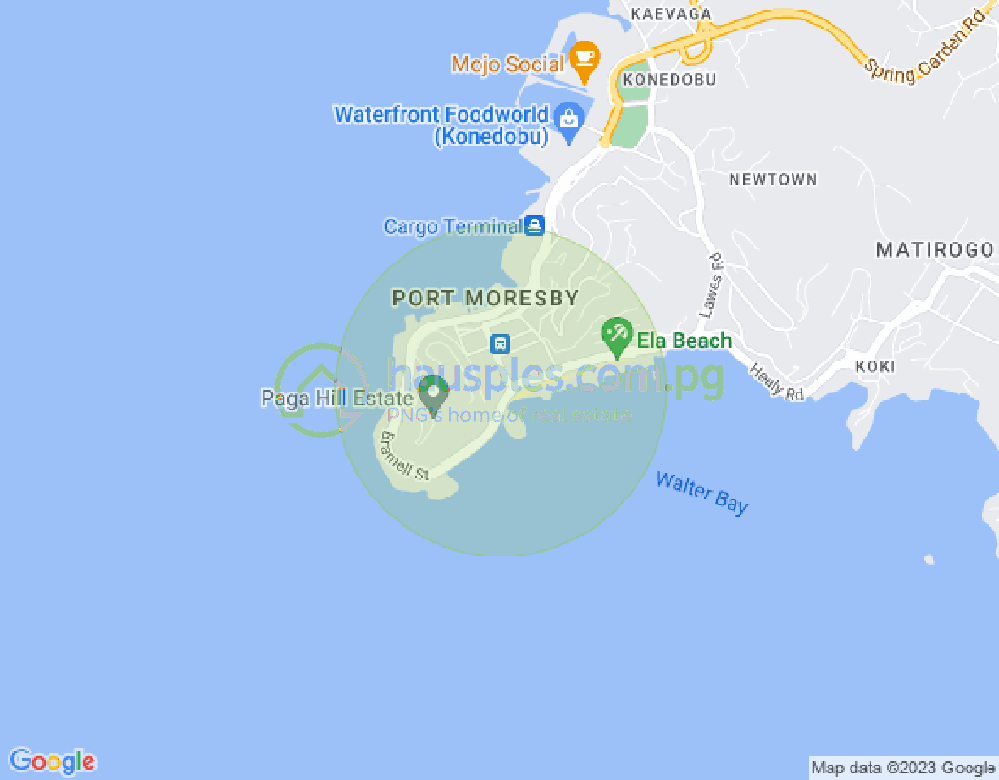 Map of Town, Port Moresby, NCD