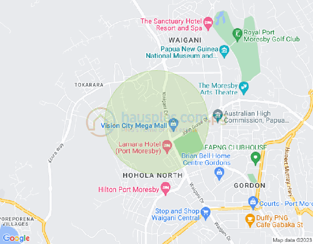 Map of Savannah Heights, Port Moresby, NCD