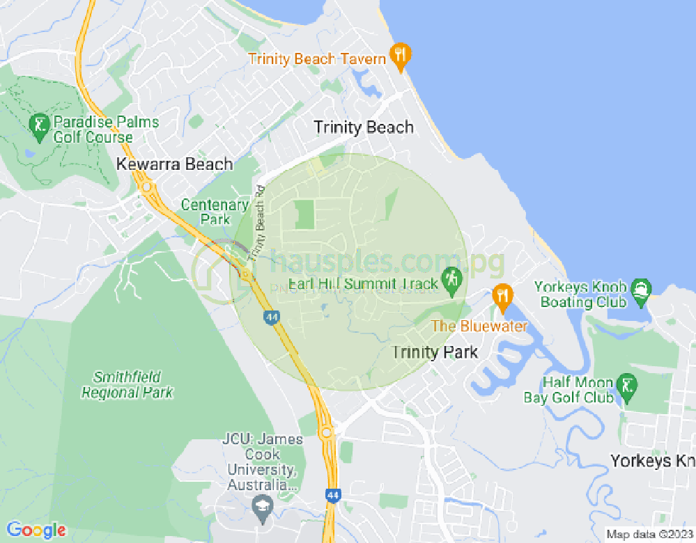 Map of 128 Roberts Drive, TRINITY BEACH, Cairns & District, 4879, QLD