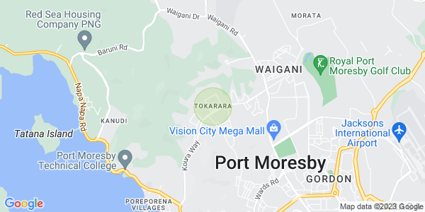 Map of Tokarara, Port Moresby, NCD