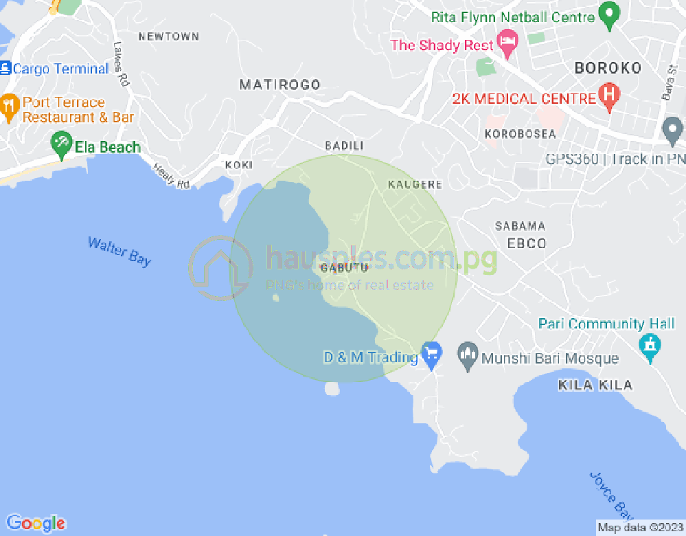 Map of Gabutu, Port Moresby, NCD