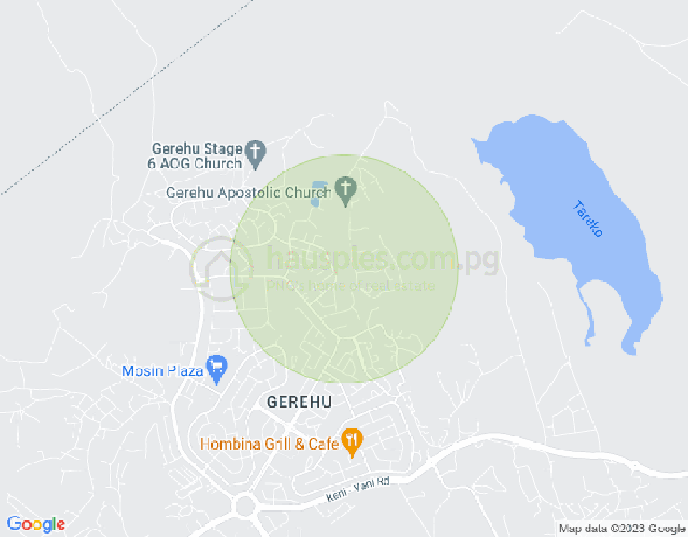 Map of Gerehu, Port Moresby, NCD