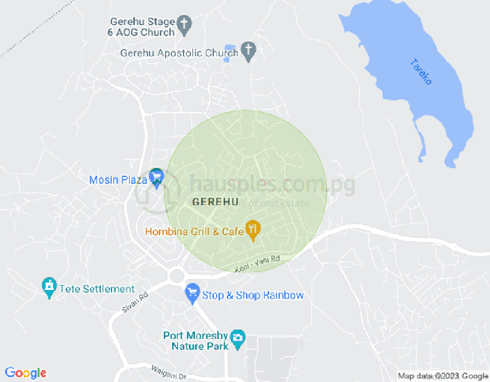 Map of Gerehu, Port Moresby, NCD
