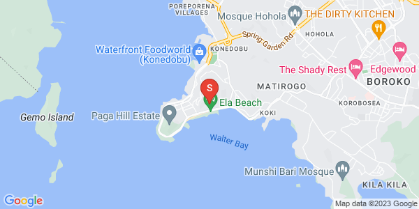 Map of Ela Beach, Port Moresby, NCD