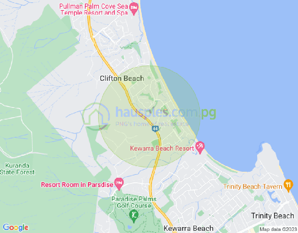 Map of 10/1804 Captain Cook Highway, CLIFTON BEACH, Cairns & District, 4879, QLD