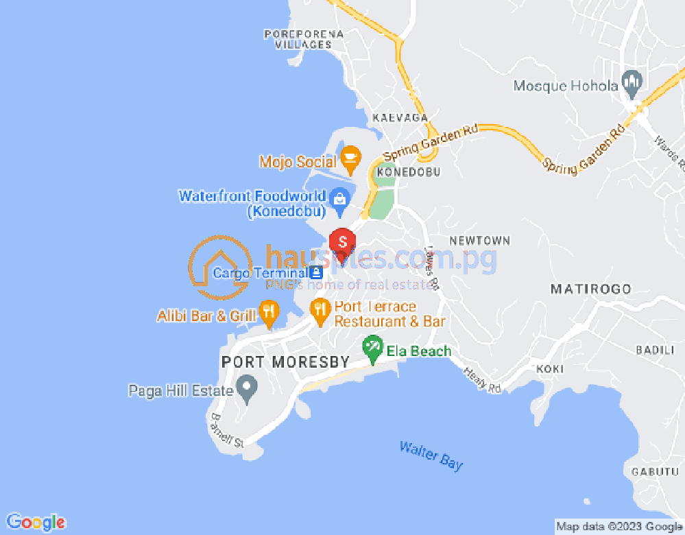 Map of Town, Port Moresby, NCD