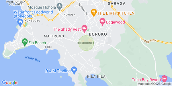 Map of Korobosea, Port Moresby, NCD