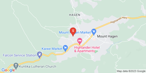 Map of Mount Hagen, Western Highlands