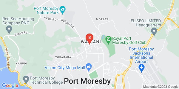Map of Waigani, Port Moresby, NCD