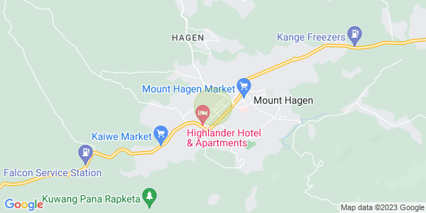 Map of Mount Hagen, Western Highlands