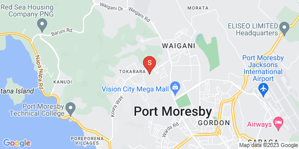 Map of Vaibori Avenue, Tokarara, Port Moresby, NCD