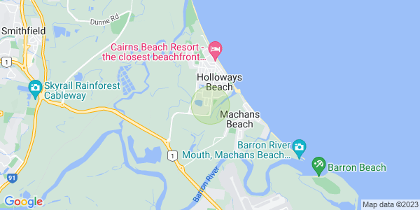 Map of Holloways Beach, Cairns & District, 4878, QLD